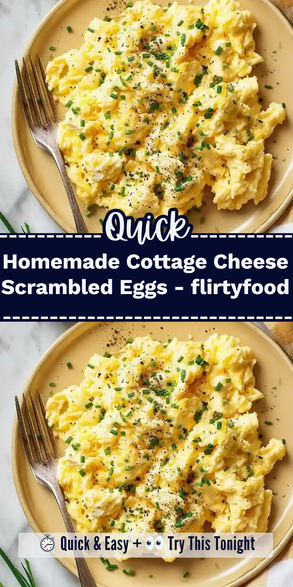 Homemade Cottage Cheese Scrambled Eggs - flirtyfood