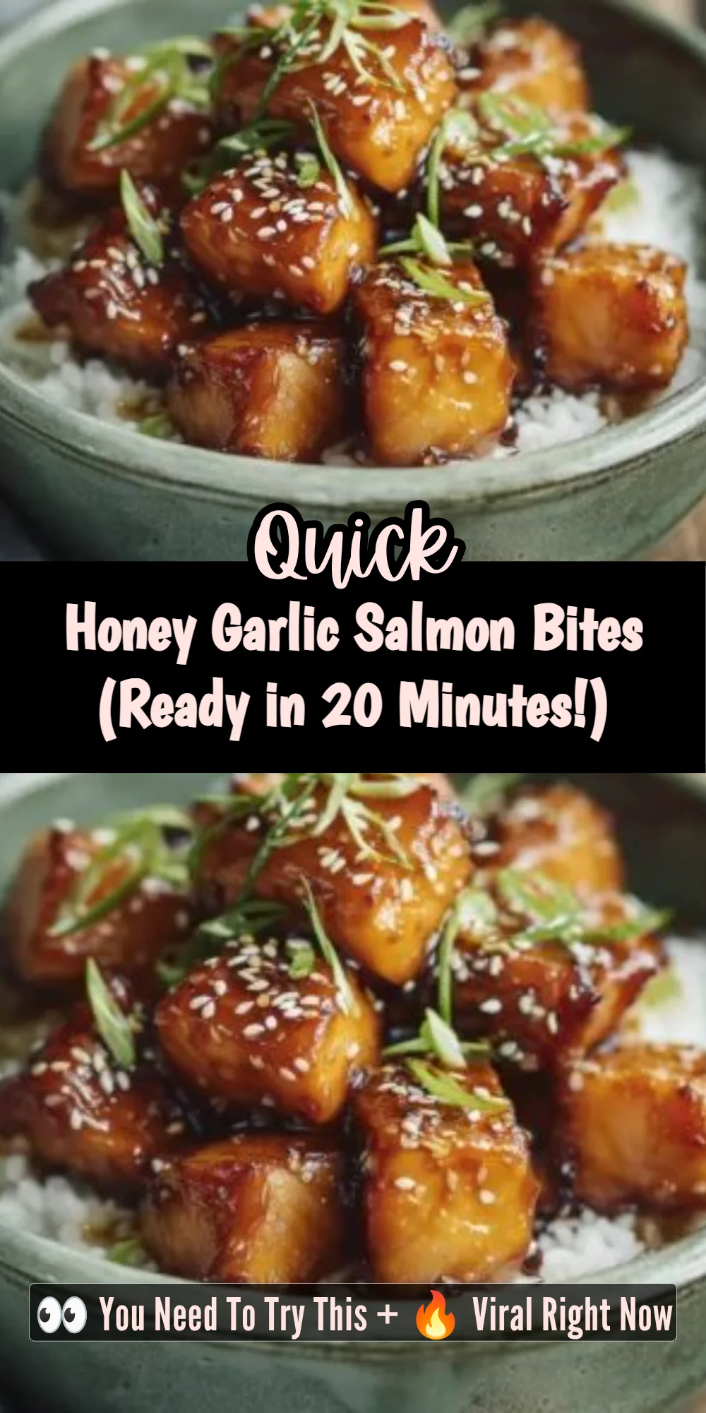 Honey Garlic Salmon Bites (Ready in 20 Minutes!)