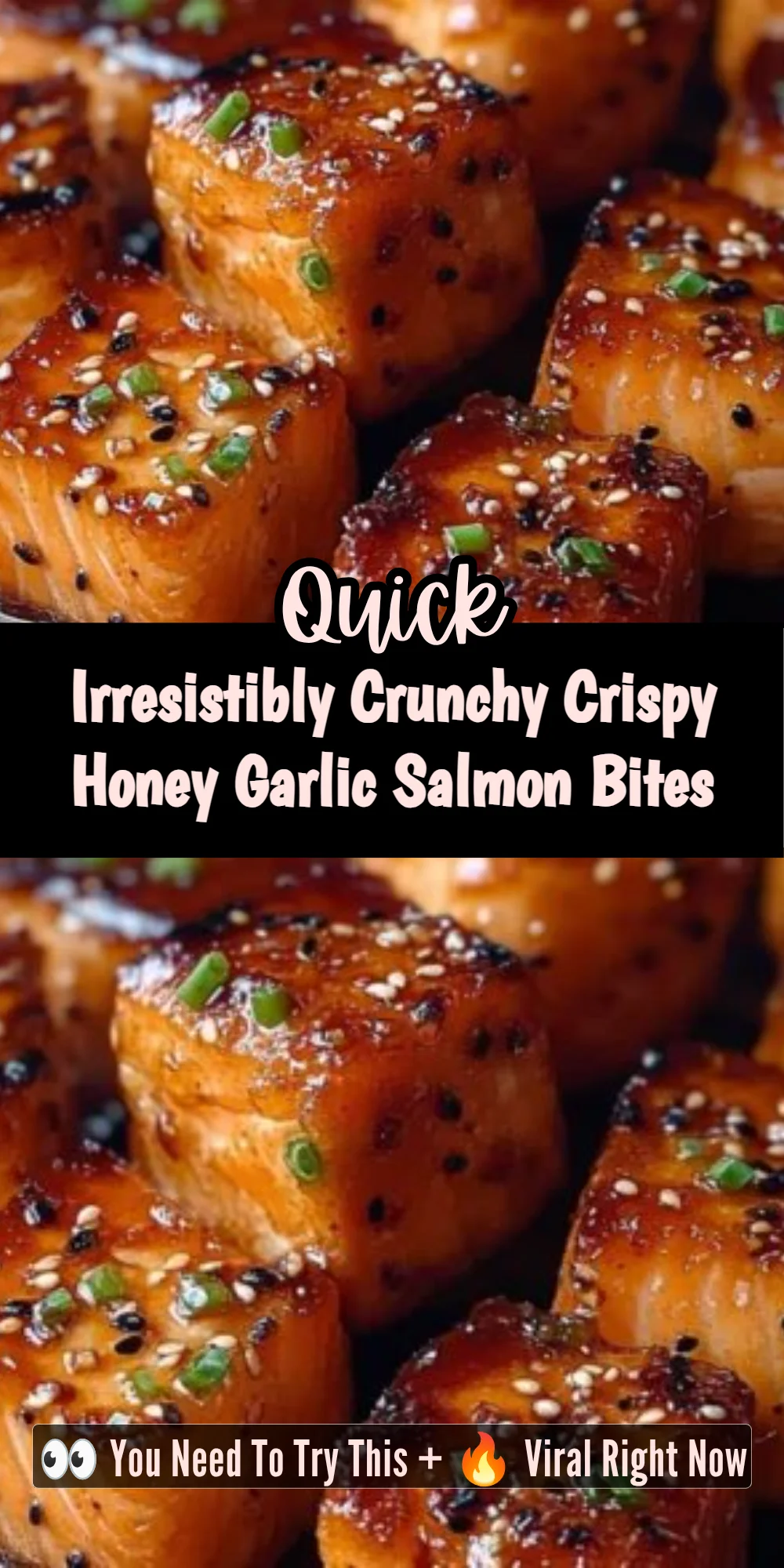 Irresistibly Crunchy Crispy Honey Garlic Salmon Bites