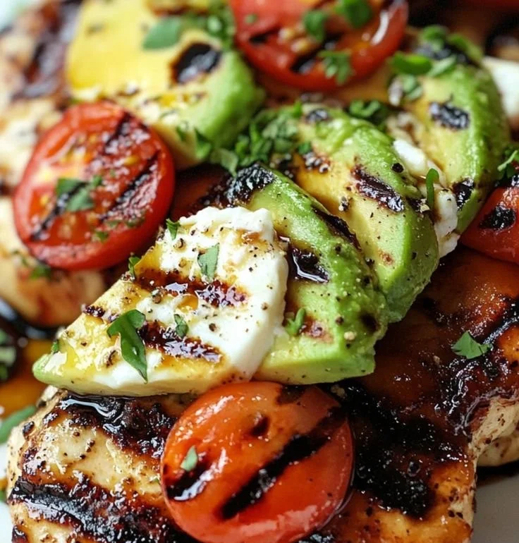 Juicy grilled chicken topped with fresh California avocado slices.