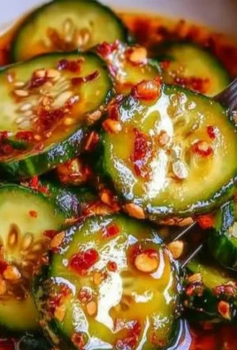 Delicious Korean Cucumber Salad served in a bowl with fresh ingredients