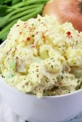 Bowl of old-fashioned potato salad, a classic side dish for picnics and gatherings