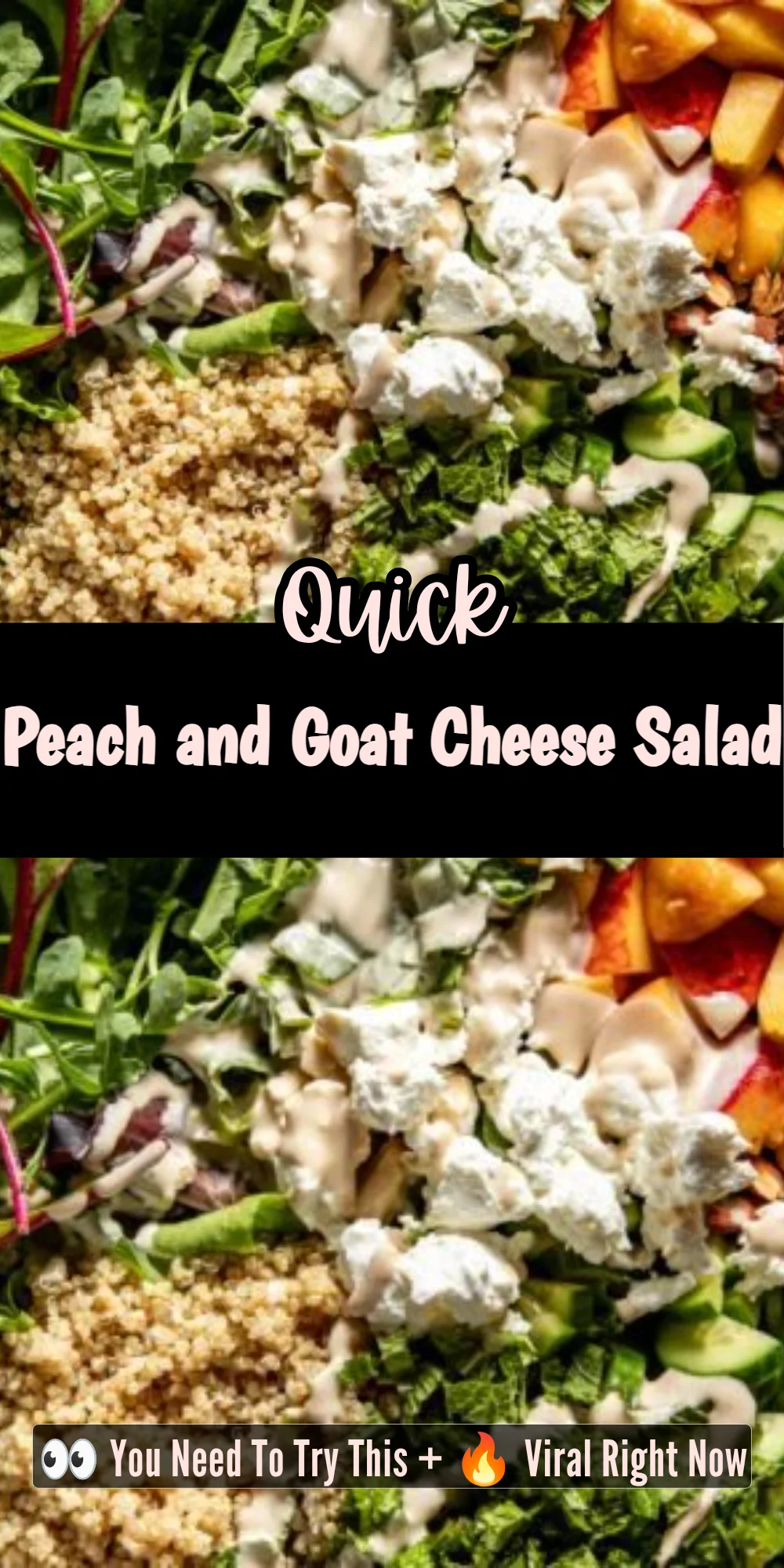 Peach and Goat Cheese Salad