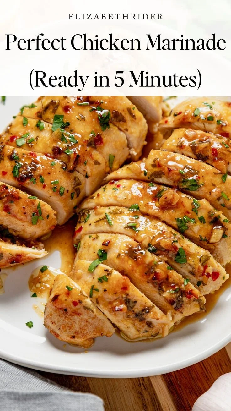 Easy chicken marinade with fresh herbs and spices for flavorful grilling