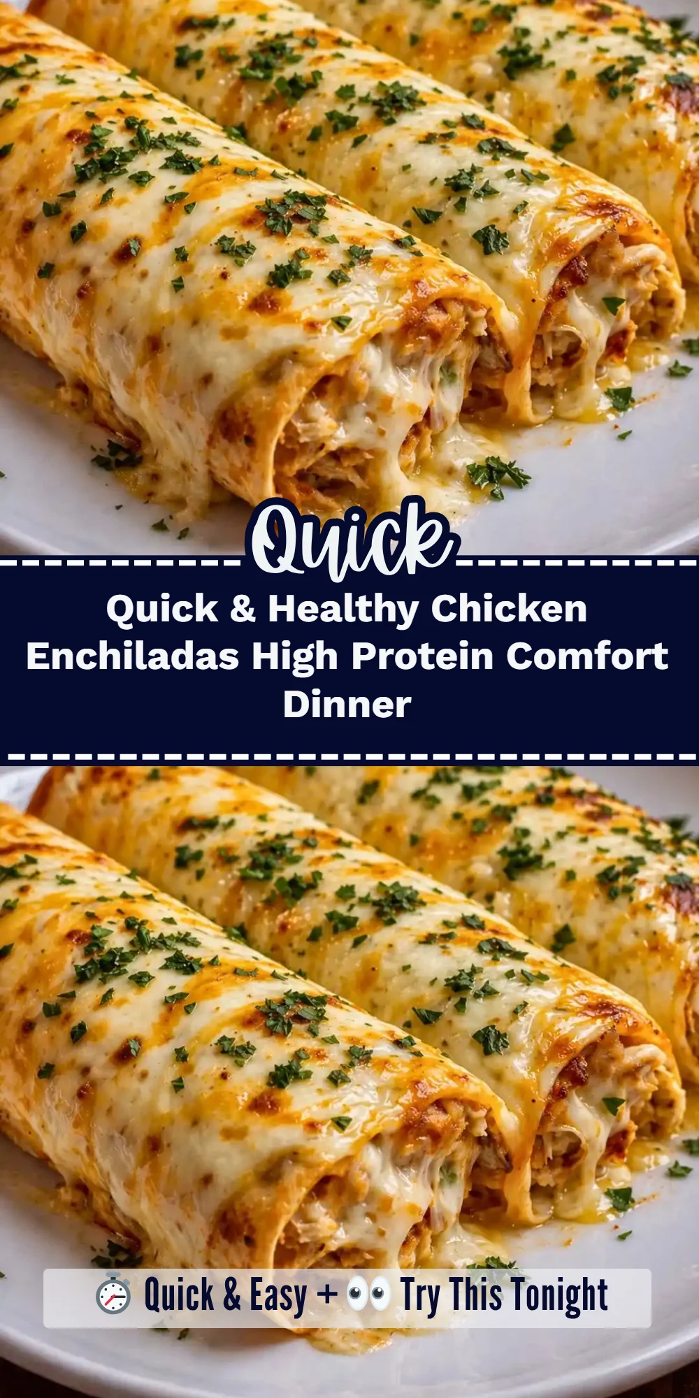 Quick & Healthy Chicken Enchiladas High Protein Comfort Dinner