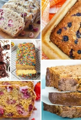 A selection of delicious sweet bread loaves for a heavenly breakfast spread.
