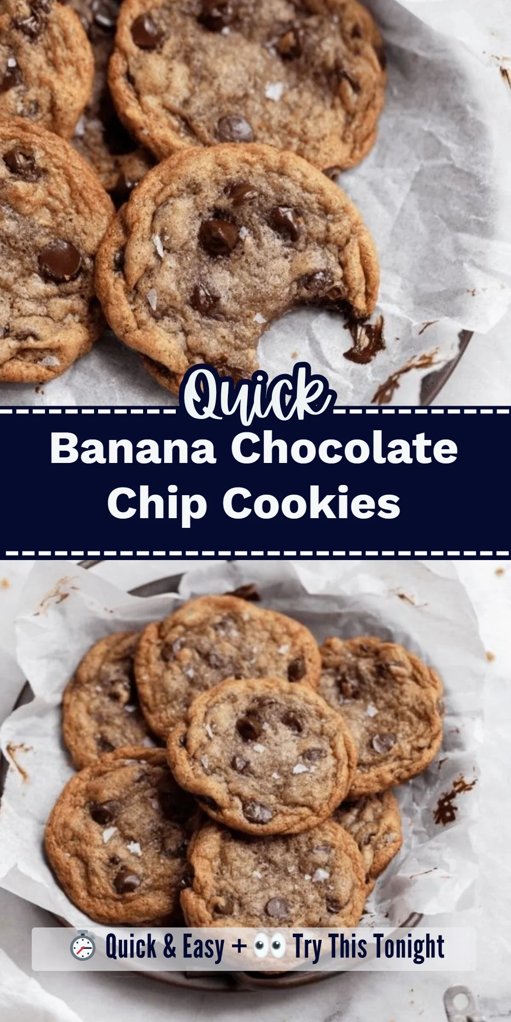Banana Chocolate Chip Cookies