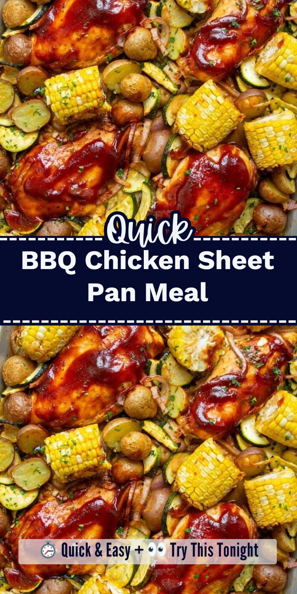 BBQ Chicken Sheet Pan Meal