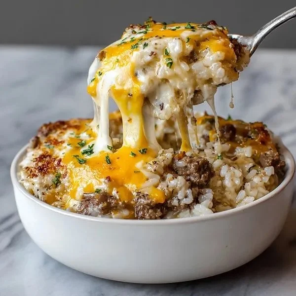 Delicious Beefy Garlic Butter Bowl with juicy beef and rich garlic butter sauce