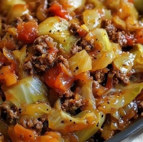 Cabbage and Ground Beef