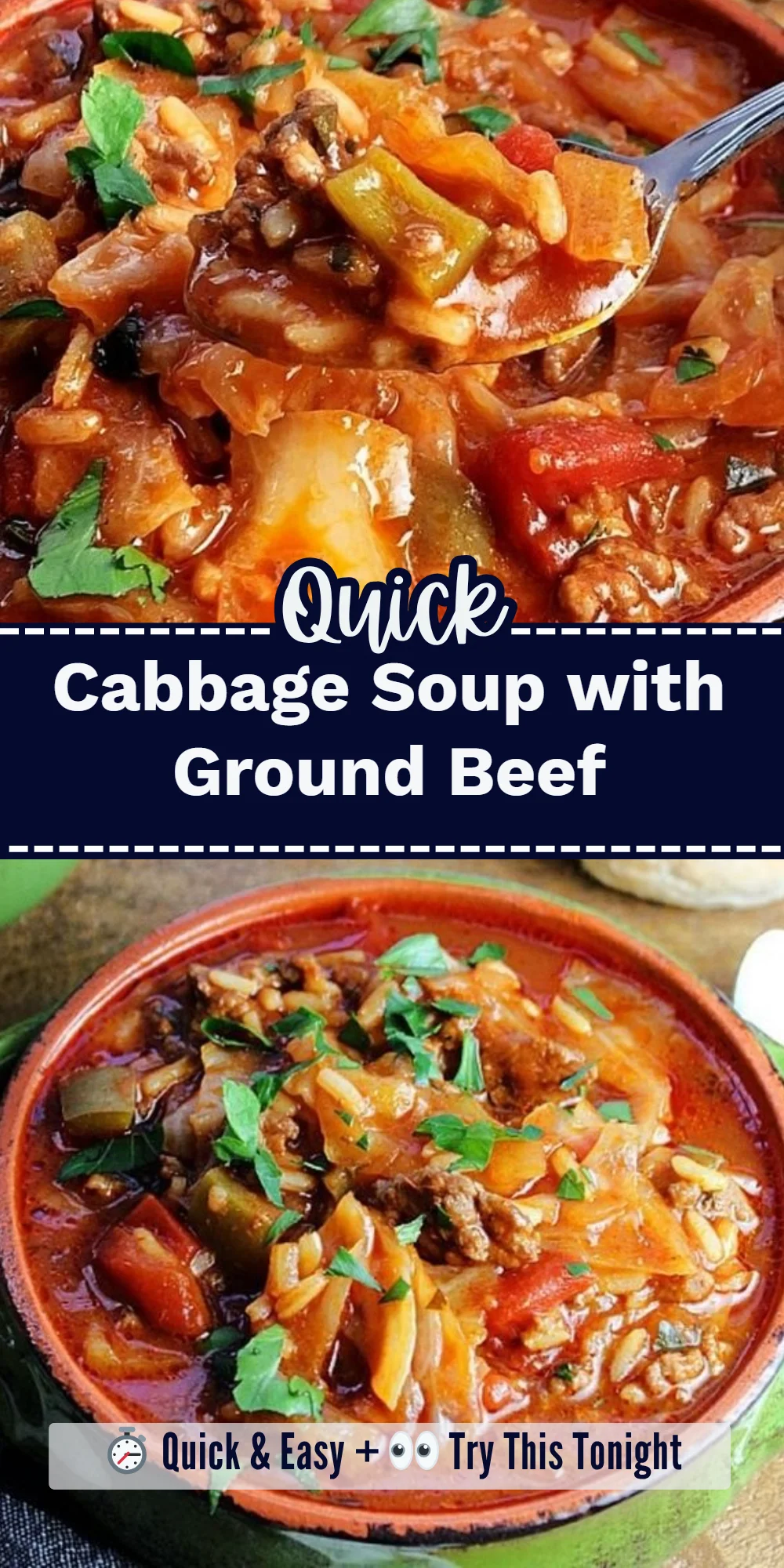 Cabbage Soup with Ground Beef
