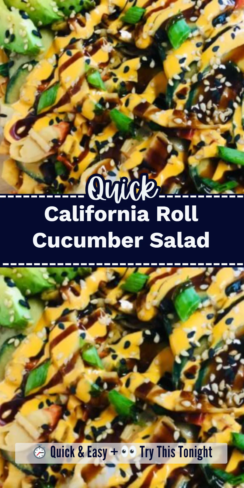 California Roll Cucumber Salad