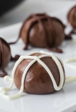 Chocolate brownie protein balls rich in flavor and nutrients for healthy snacking