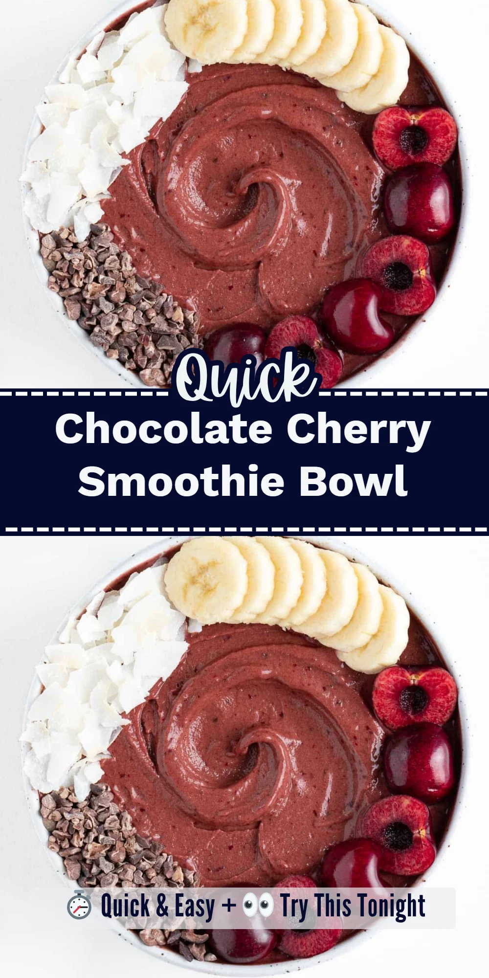 Chocolate Cherry Smoothie Bowl
