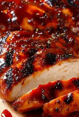Delicious classic grilled BBQ chicken on a barbecue grill