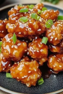 Crispy Chinese Honey Chicken served with a side of vegetables