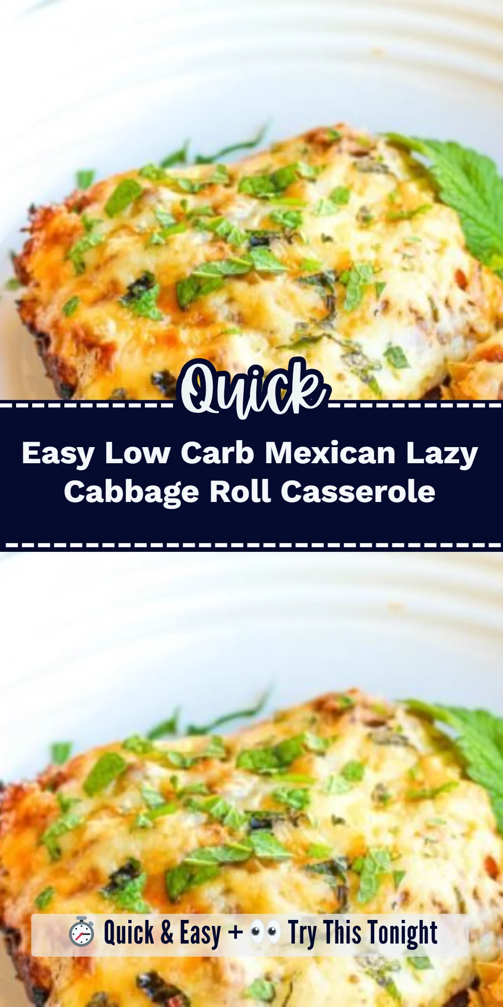 Easy Low Carb Mexican Lazy Cabbage Roll Casserole