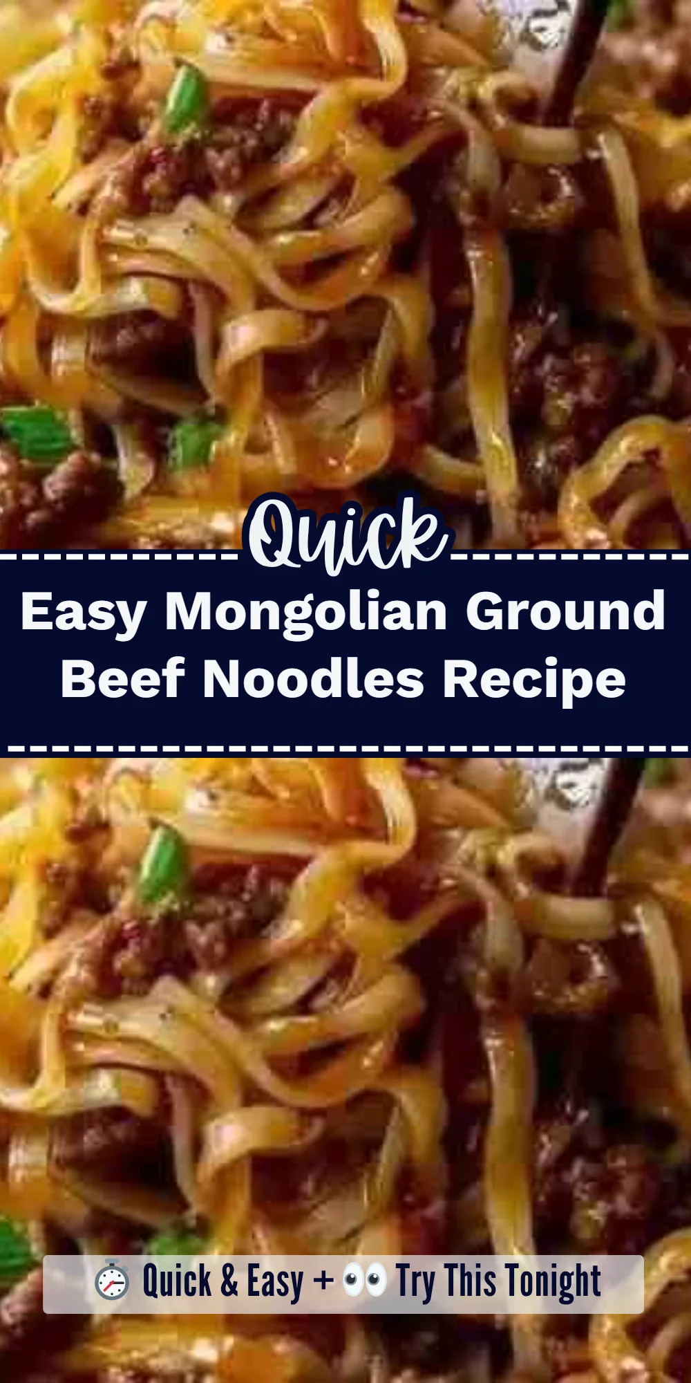 Easy Mongolian Ground Beef Noodles Recipe