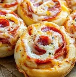 Delicious easy pepperoni pizza rolls perfect for game day snacks