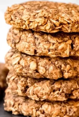 Plate of easy protein oatmeal cookies with chocolate chips and nuts