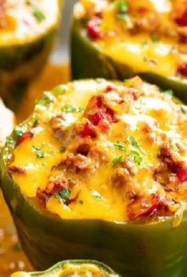 Deliciously easy stuffed bell peppers filled with vegetables and rice