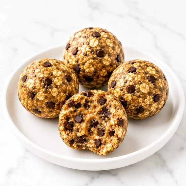 Healthy energy balls made from nuts and seeds, perfect for a quick snack.