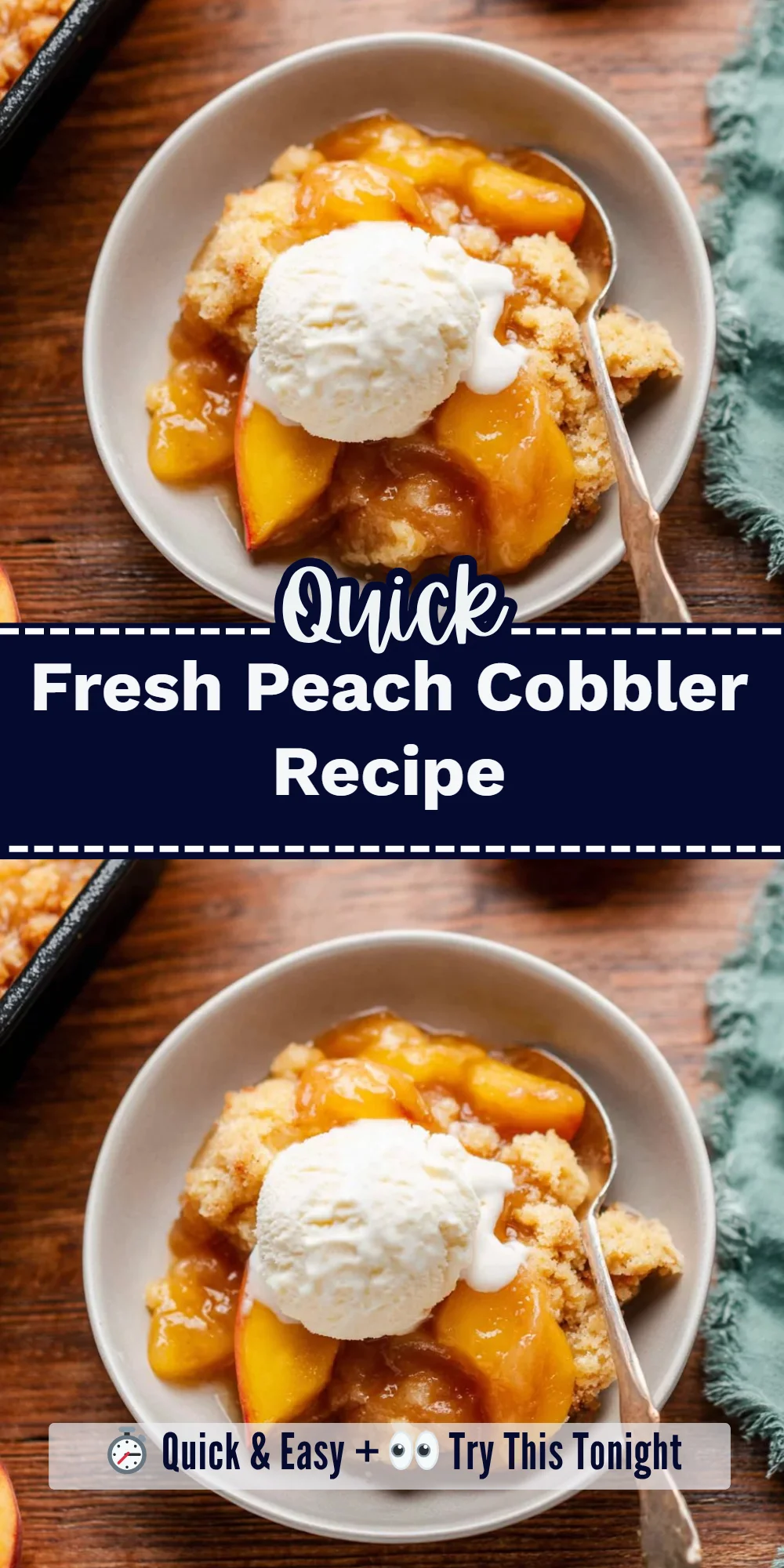 Fresh Peach Cobbler Recipe