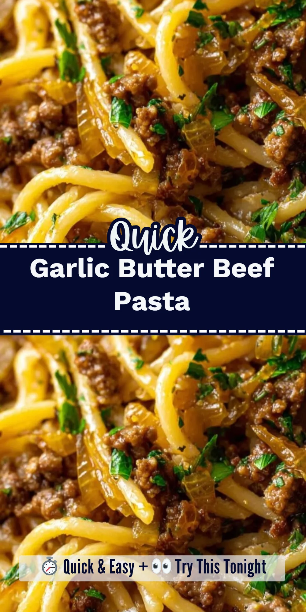 Garlic Butter Beef Pasta
