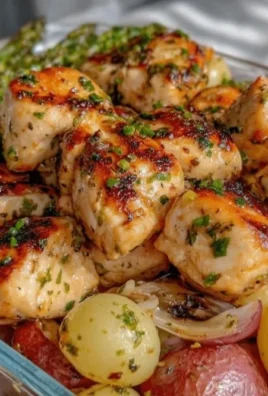 Garlic Herb Chicken Meal Prep in a meal container ready for the week