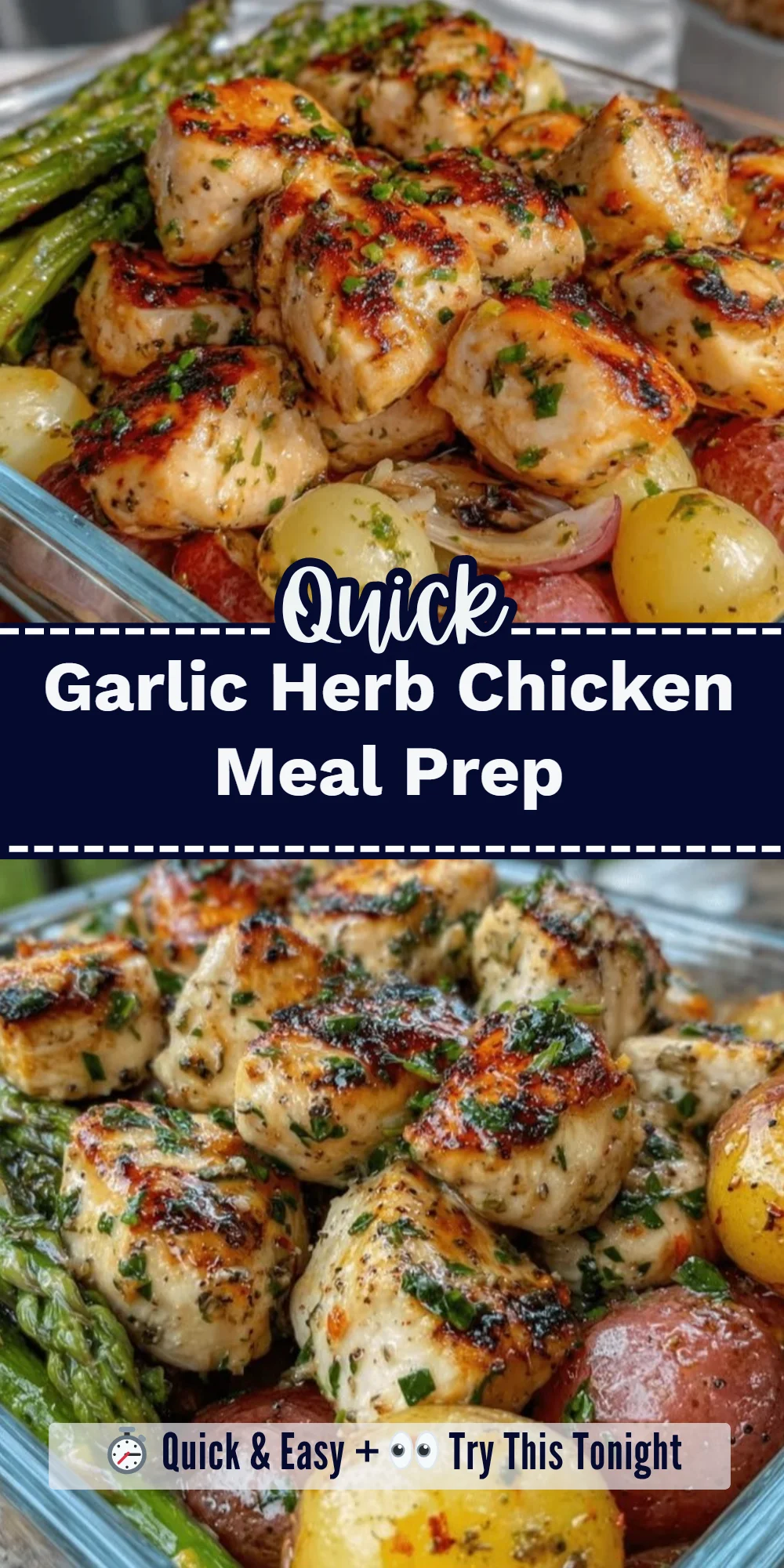 Garlic Herb Chicken Meal Prep