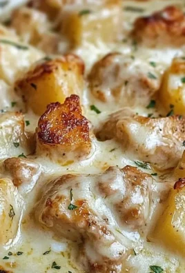 Delicious garlic parmesan chicken with potatoes cooked in a crockpot
