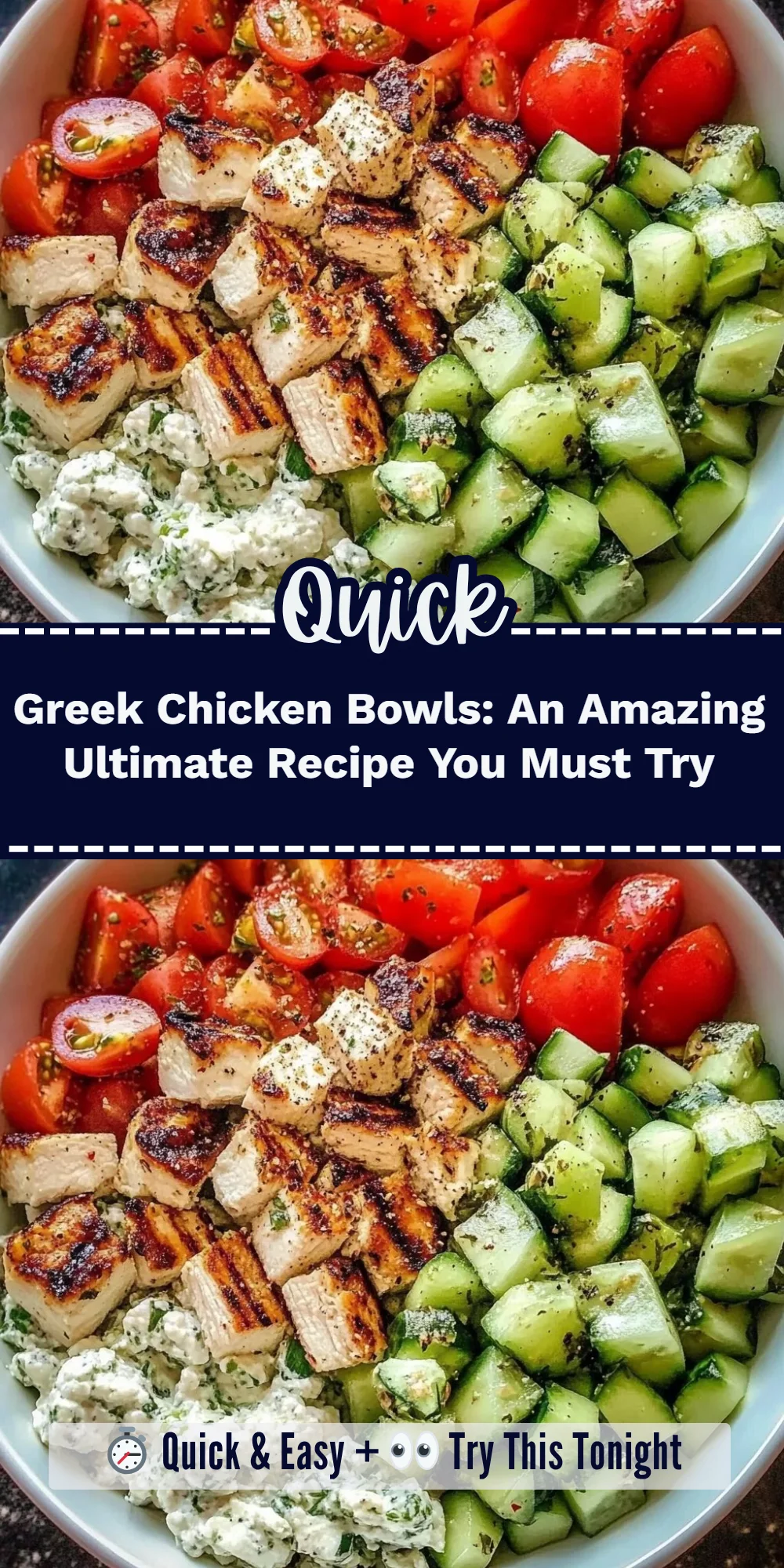 Greek Chicken Bowls: An Amazing Ultimate Recipe You Must Try