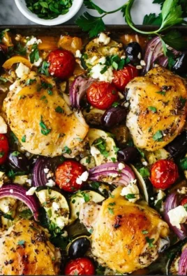 Delicious Greek Sheet Pan Chicken recipe with vibrant vegetables