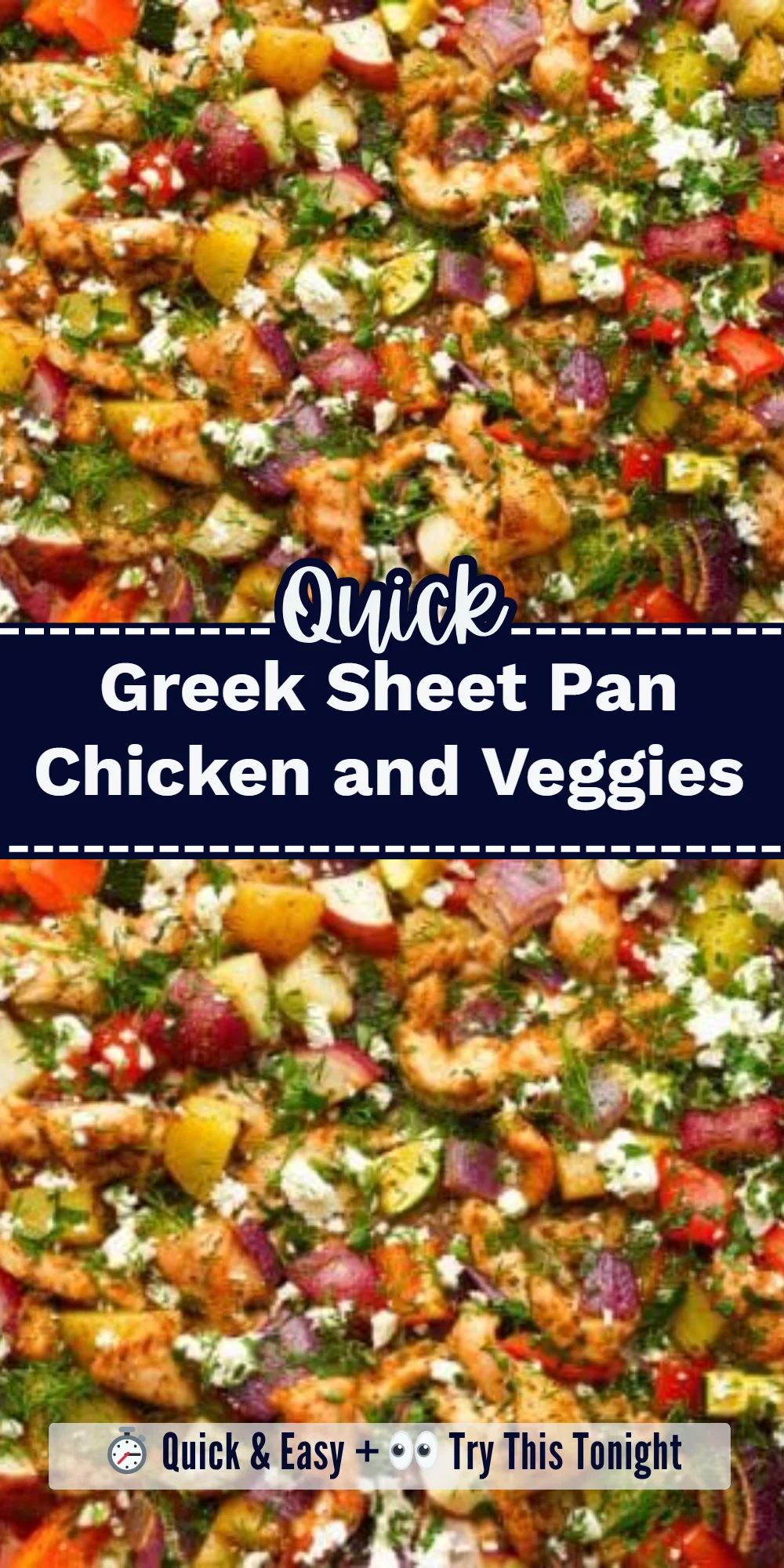 Greek Sheet Pan Chicken and Veggies