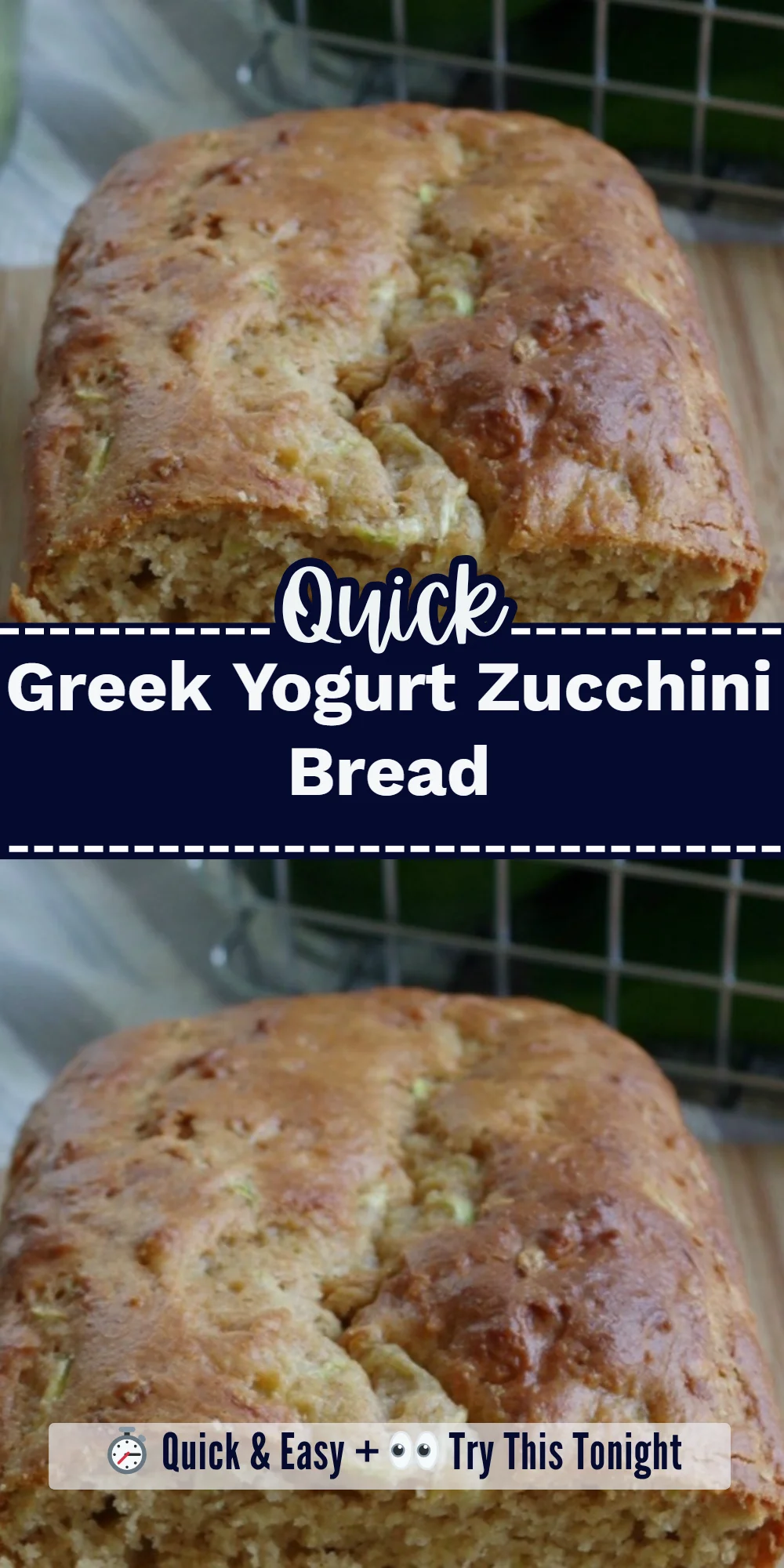 Greek Yogurt Zucchini Bread