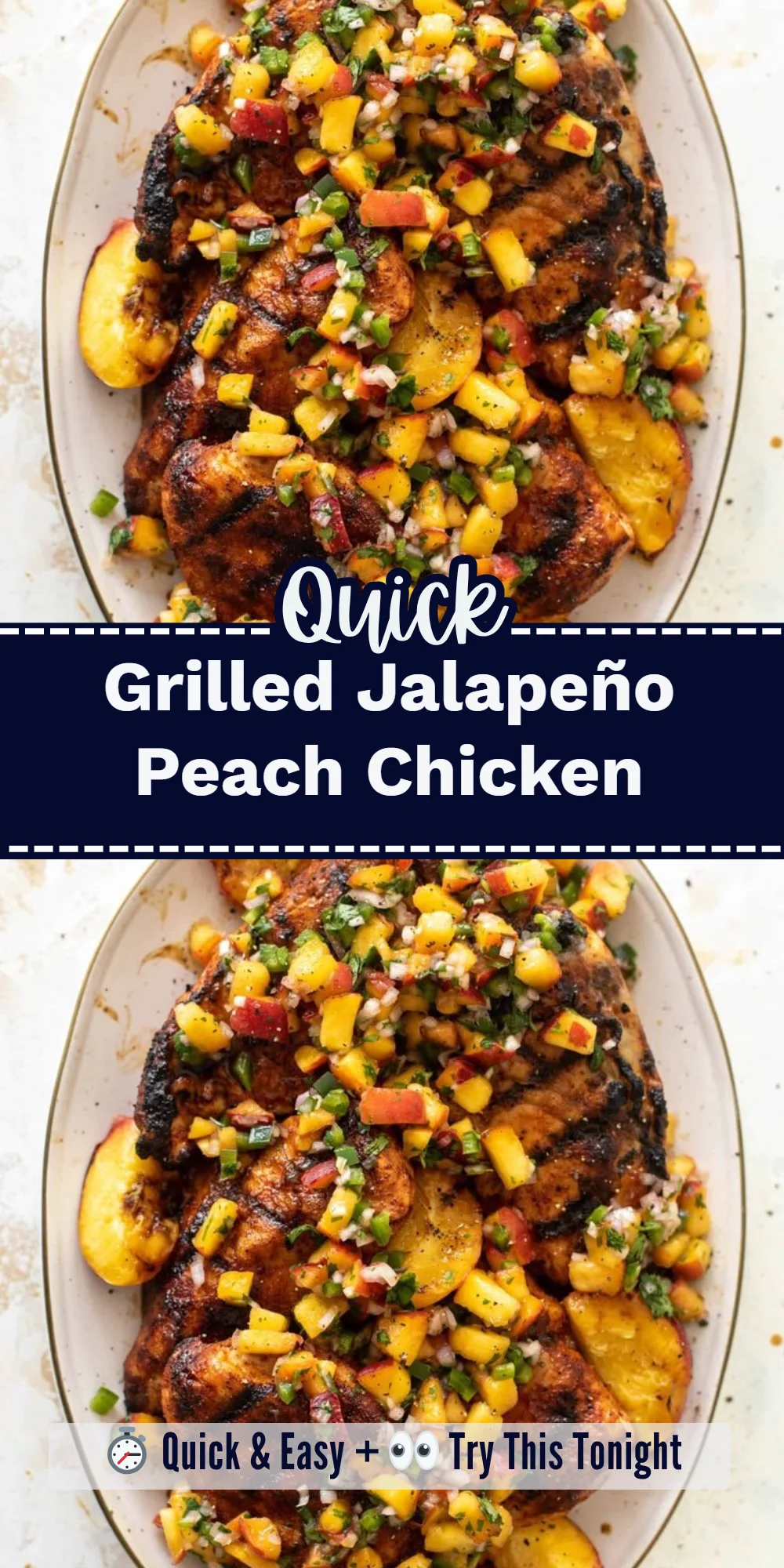 Grilled Jalapeño Peach Chicken