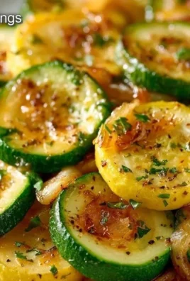 Healthy sautéed zucchini with garlic and onion served in a dish