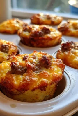 High-Protein Pancake Sausage Mini Muffins with 12g protein, perfect breakfast option.