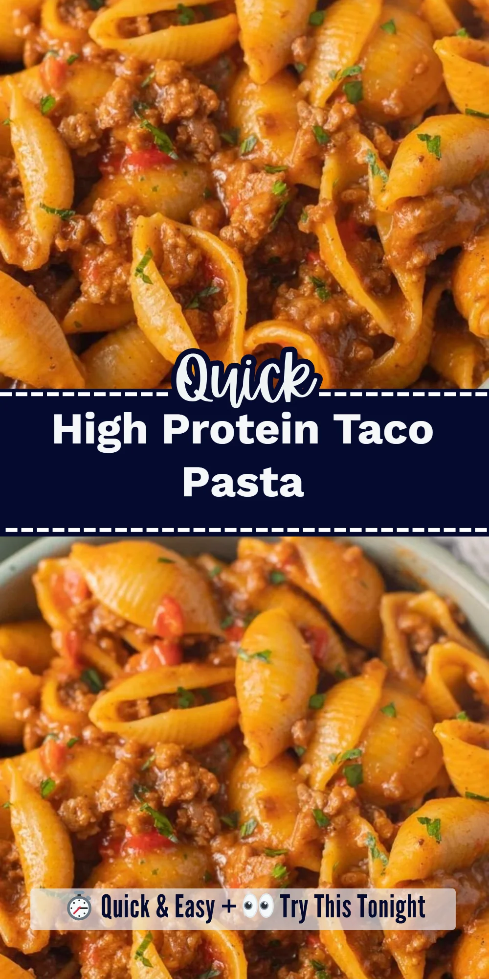 High Protein Taco Pasta