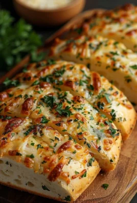 Freshly baked Italian herbs and cheese bread with herbs and spices.