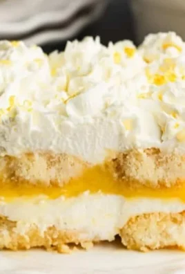 Delicious Lemon Tiramisu dessert with lemon zest and layers of creamy mascarpone