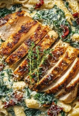 Plate of Marry Me Chicken Pasta with creamy sauce and fresh herbs
