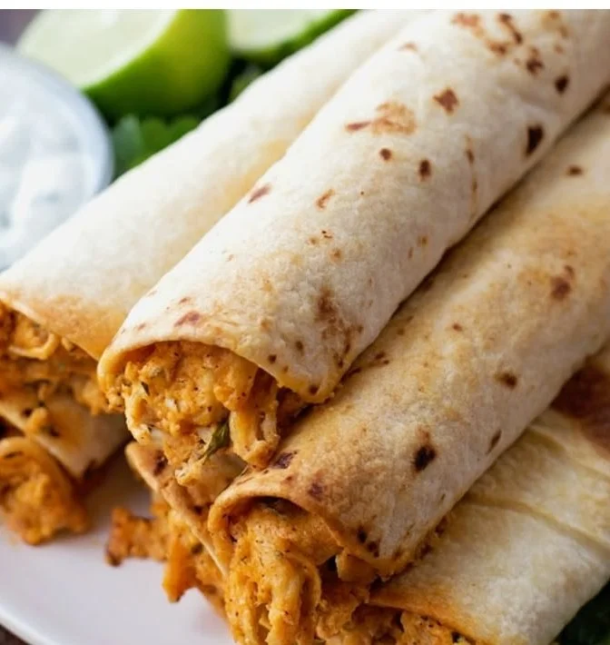Oven Baked Chicken Taquitos
