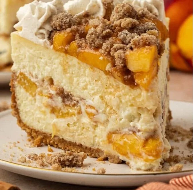 Peach Cobbler Cheesecake