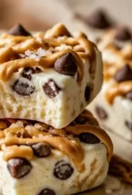 Peanut butter Greek yogurt bark bites topped with chocolate and nuts