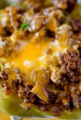Philly cheesesteak stuffed peppers filled with savory ingredients