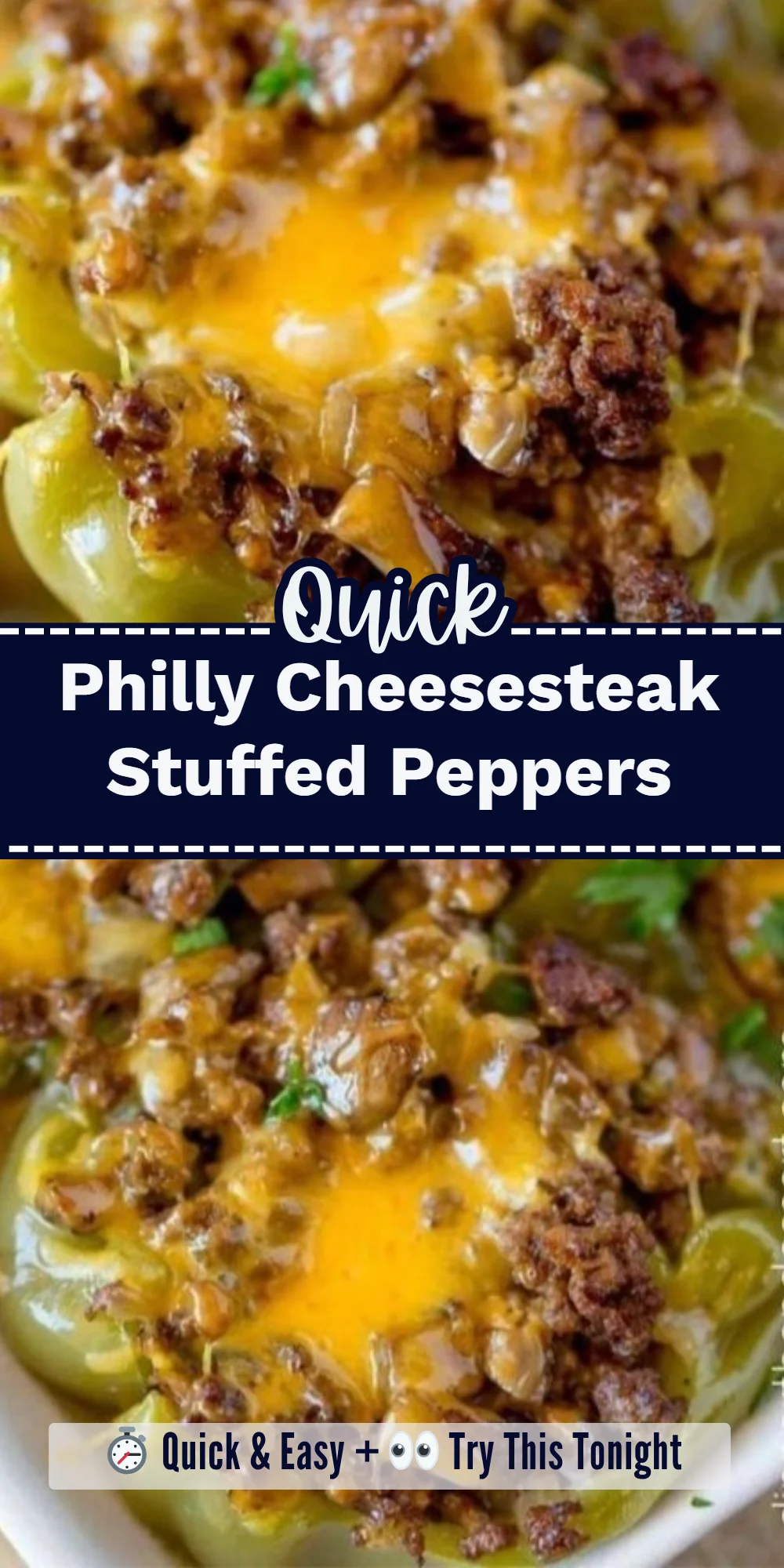 Philly Cheesesteak Stuffed Peppers
