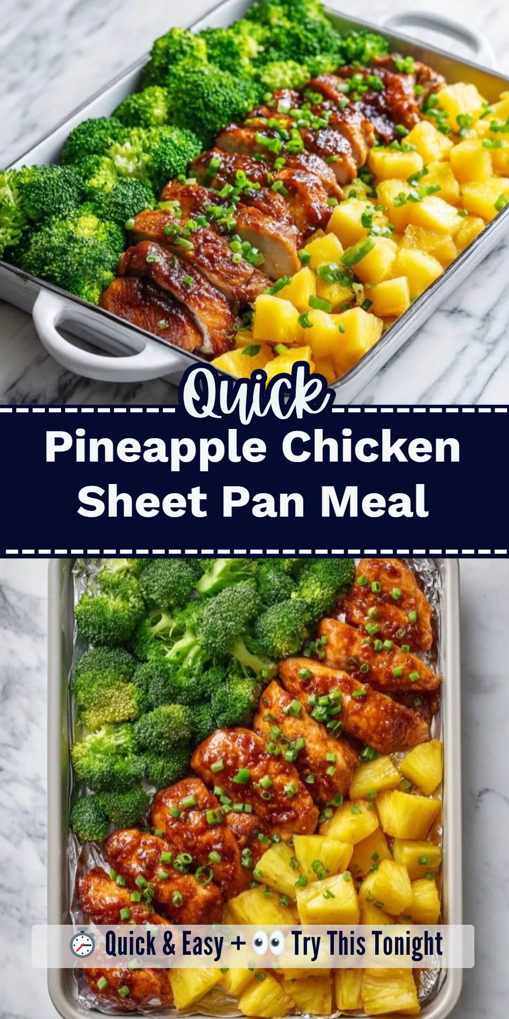 Pineapple Chicken Sheet Pan Meal