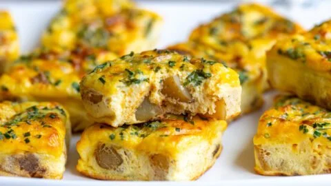 Potato Chive Egg Bites (Starbucks Copycat Recipe)