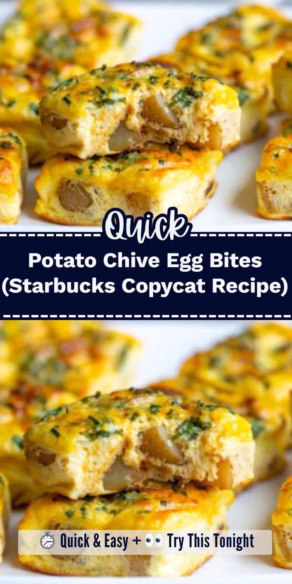 Potato Chive Egg Bites (Starbucks Copycat Recipe)